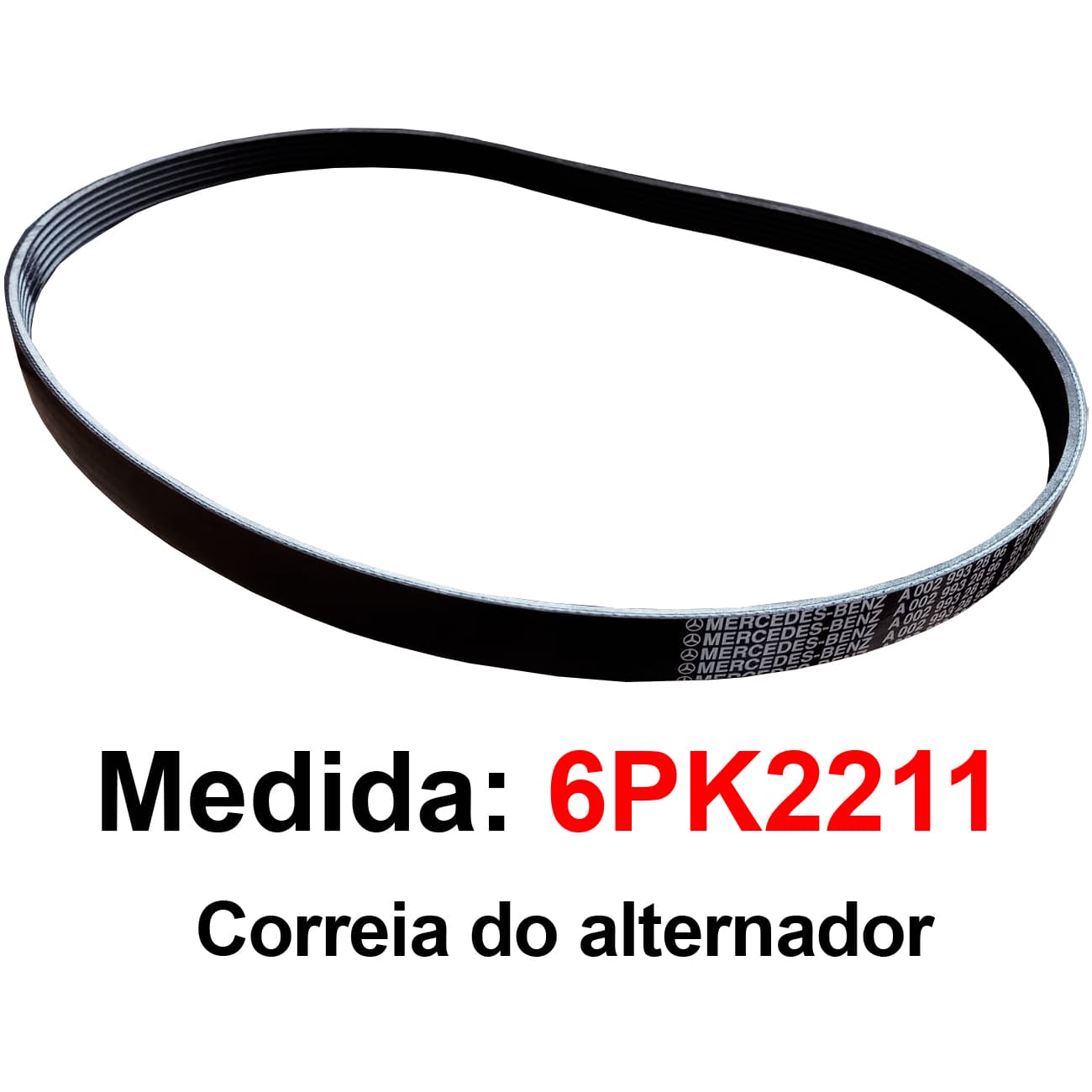 Correia Do Alternador Da Sprinter 311 313 415 515 A0029933296 Original