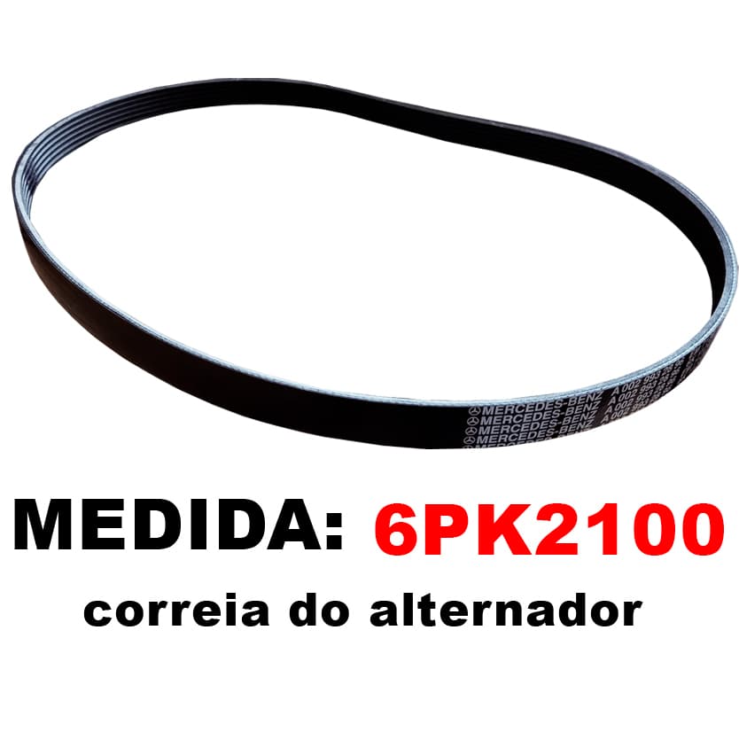 Correia Do Alternador Da Sprinter 516 6pk2100 A0049931796 Original