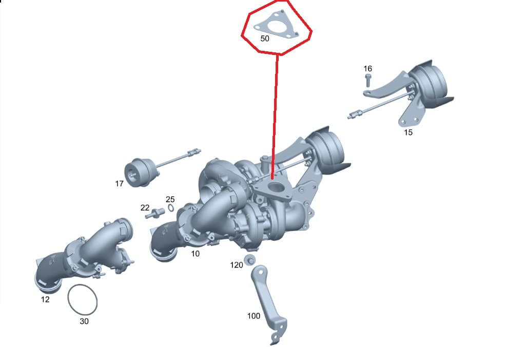Junta Da Mesa Da Turbina Da Sprinter 516 A6510960480 Original