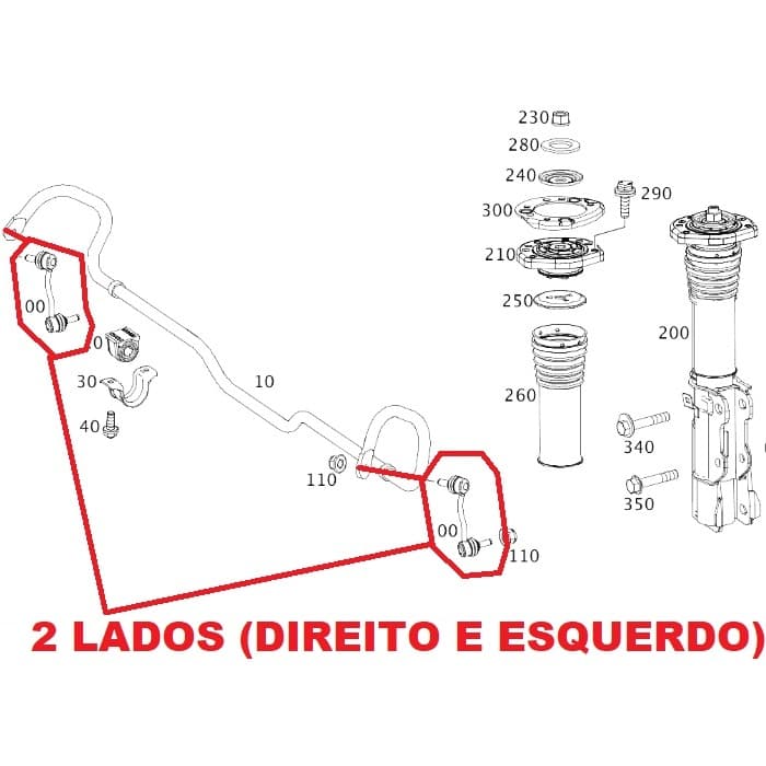 Kit Bieleta Esquerda E Direita Da Sprinter 315 Original