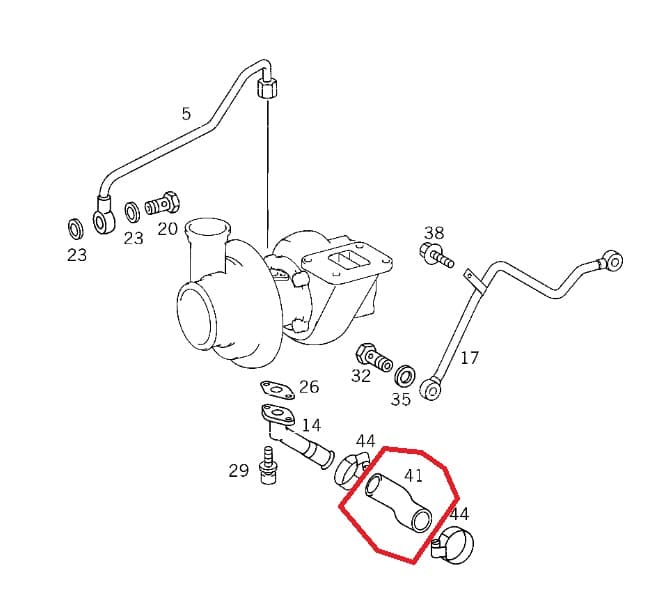 Mangueira De Retorno Da Turbina Accelo 1316 1016 815 A9049970053 Original