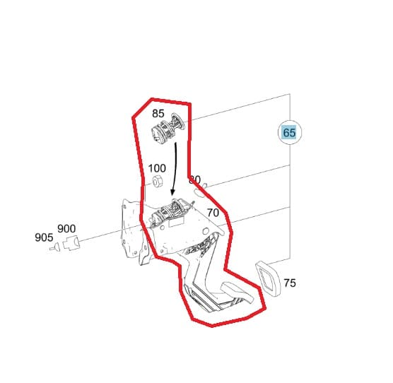 Pedal De Embreagem Da Sprinter 311 A9062900016 Original