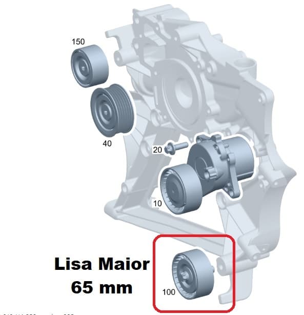 Polia Lisa Da Correia Da Sprinter 311 A6512000270 Original