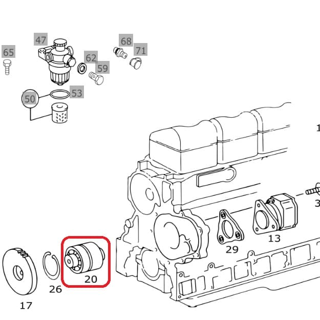 Rolamento Da Bomba De Combustível Actros 2548 2646 2651 A0009812206 Original