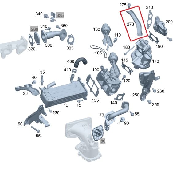 Suporte Da Válvula Egr Da Sprinter 314 A6511410340 Original