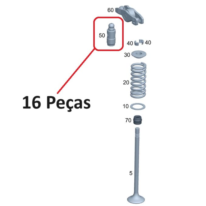 Tucho De Válvula Da Sprinter 516 A6510500080 Original