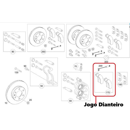 Pastilha Dianteira Sprinter 417 A9074209901 Original