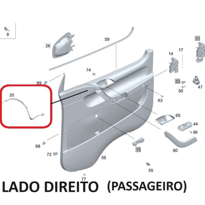 Cabo Da Porta Direito Do Accelo 815 1016 1316 1017 1317 A9797607144 Original