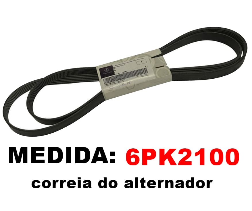 Kit 2 Correias + Tensor Correia + 3 Polias Da Sprinter 416 516 Original