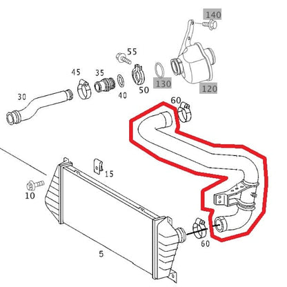 Mangueira Do Intercooler Da Sprinter 311 A9015284782 Original