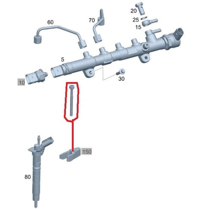 Parafuso Do Suporte Bico Injetor Sprinter 311 313 413 A0049902812 Original