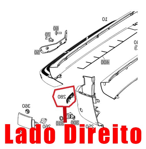 Lanterna Neblina Traseira Direita Sprinter 416 516 A9108204900 Original
