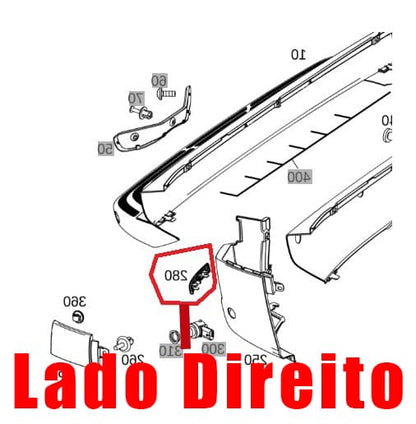 Lanterna Neblina Traseira Direita Sprinter 416 516 A9108204900 Original