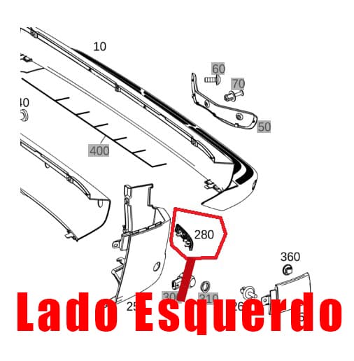 Lanterna Neblina Traseira Esquerda Sprinter 416 516  A9108204800 Original