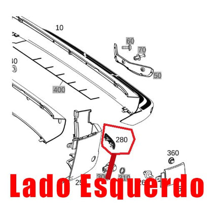 Lanterna Neblina Traseira Esquerda Sprinter 417 517  A9108204800 Original