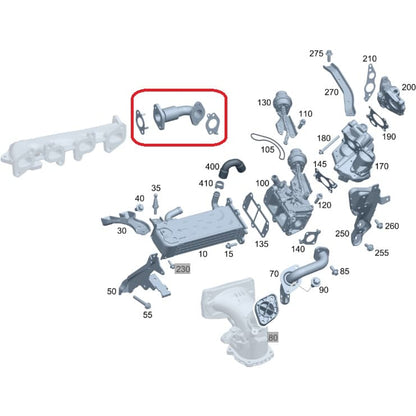 Tubo Do Coletor De Escape Sprinter 415 A6511411004 Original